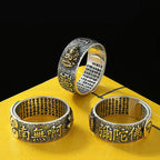 Chinese Zodiac Natal Buddha Wealth Luck Adjustable Ring