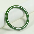 Cyan Jade Longevity Blessing Bangle Bracelet
