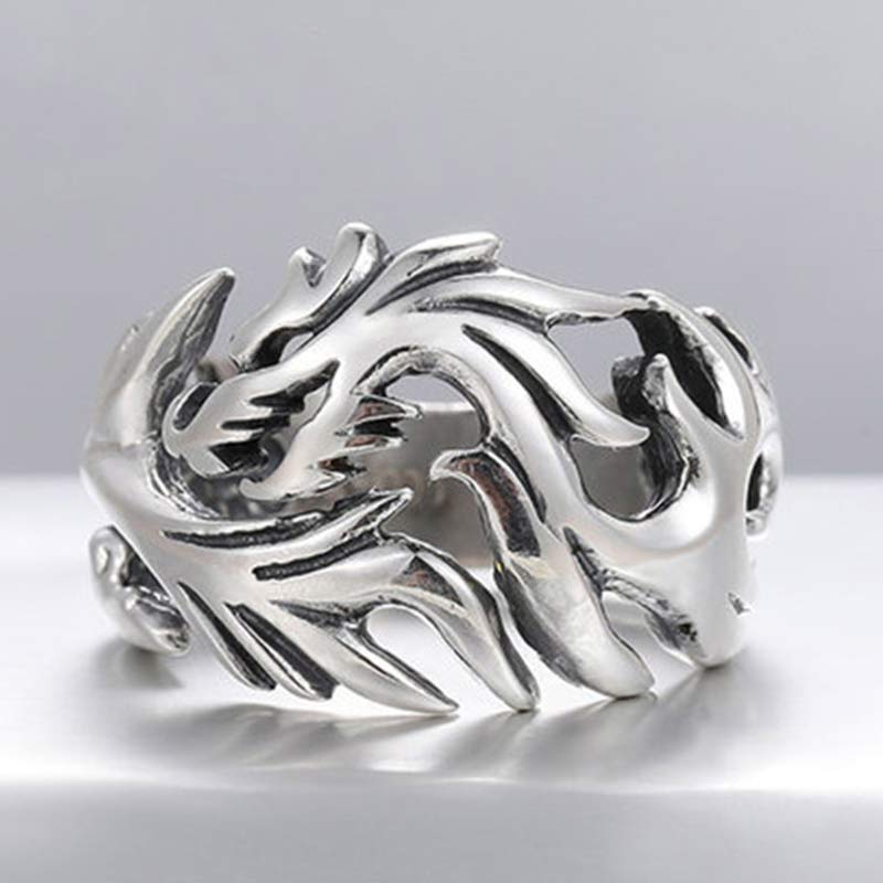 Dragon Pattern Protection Strength Adjustable Ring