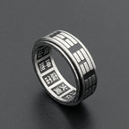 Bagua Yin Yang Titanium Steel Balance Rotatable Ring