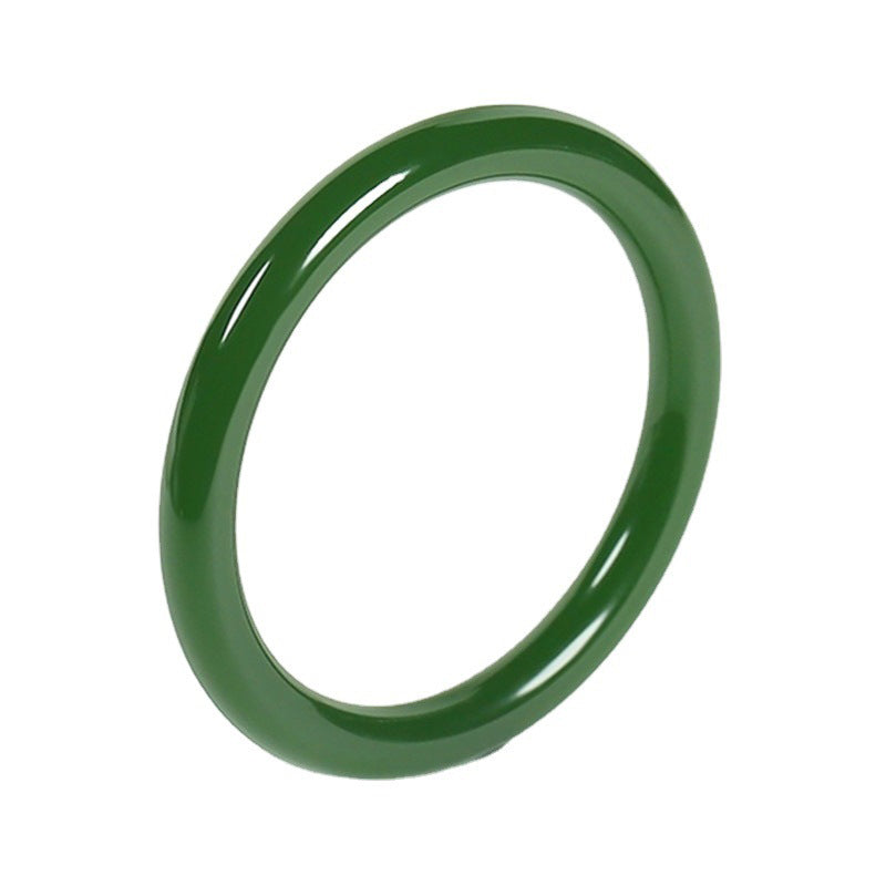 Cyan Jade Longevity Blessing Bangle Bracelet