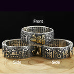 Chinese Zodiac Natal Buddha Wealth Luck Adjustable Ring