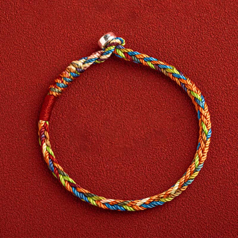 "May you be healthy and happy" Lucky Multicoloured Bracelet