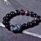 FengShui PiXiu Rainbow Obsidian Luck Bracelet