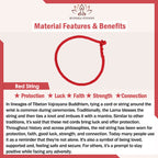 Tibetan Buddhist Handmade Mani Mantra Lucky Red String Bracelet