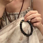 Tibetan Ebony Wood Square Beads Peace Calm Bracelet