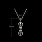 Tibetan Dorje Vajra Design Wealth Necklace Pendant