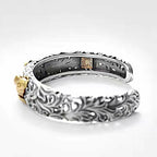 Koi Fish Grass Pattern Prosperity Wealth Bracelet Bangle