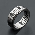 Bagua Yin Yang Titanium Steel Balance Rotatable Ring