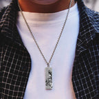 Tathagata Buddha Strength Protection Amulet Lucky Vintage Style Pendant Necklace