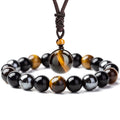 Tibetan Tiger's Eye Bracelet and Necklace Set