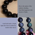 Natural Rainbow Obsidian Gold Sheen Obsidian Nine Tailed Fox Positive Necklace Pendant