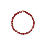 925 Sterling Silver Cinnabar Beads Blessing Anklet