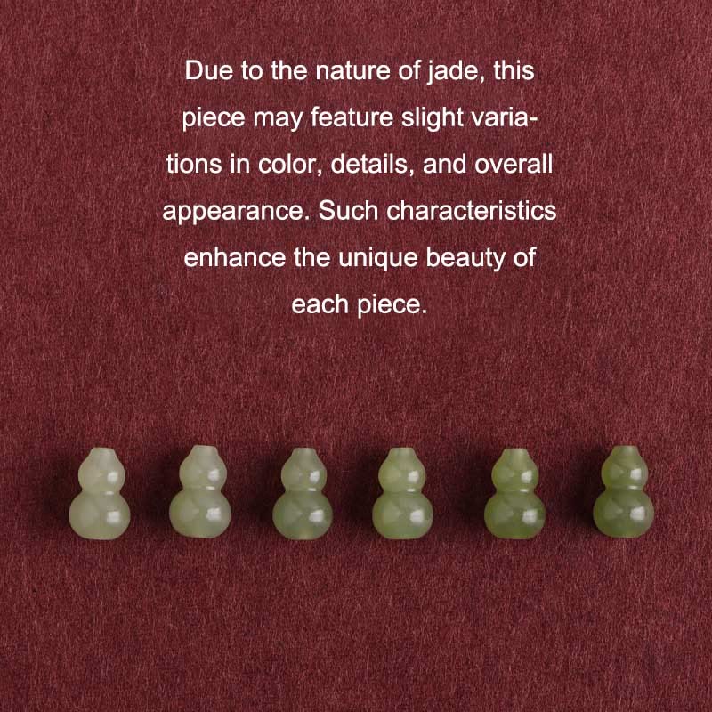 Natural Hetian Jade Gourd Protection Luck Braided Bracelet Anklet