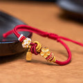 Peach Blossom Happiness Charm Luck Red String Bracelet