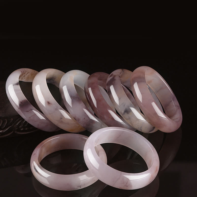Purple Jade Happiness Protection Bracelet Bangle