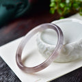 Purple Golden Silk Jade Wealth Bracelet Bangle