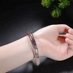 Purple Golden Silk Jade Wealth Bracelet Bangle