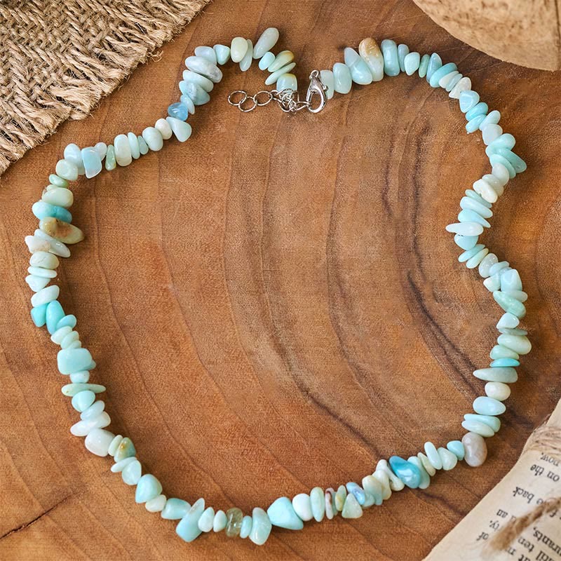 Natural Crystal Stone Luck Necklace