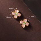 Hand-Woven String Peach Blossom Knotting Connection Double Layer Bracelet