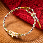 White Braided Rope Flower knowledge Bracelet