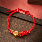 Flower Braided Rope Knot Adjustable Bracelet
