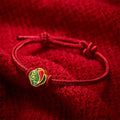 Handmade Red String Double Koi Fish Protection Braided Cord Adjustable Bracelet