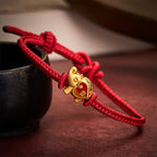 Handmade Red String Elephant Love Heart Protection Braided Adjustable Bracelet