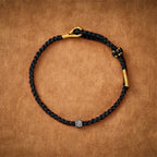 Black Red String Yin Yang Protection Hand-Woven Minimalist Bracelet