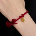 Copper Lotus Red String New beginning Bracelet