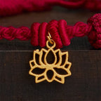Copper Lotus Red String New beginning Bracelet