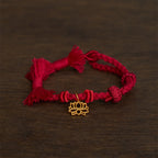 Copper Lotus Red String New beginning Bracelet