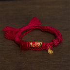 Alloy Koi Fish Gourd Pendant Success Retro Double-Strand String Bracelet