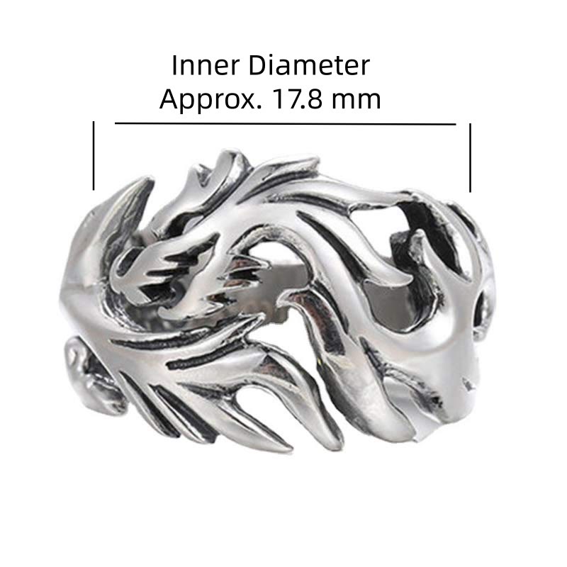 Dragon Pattern Protection Strength Adjustable Ring