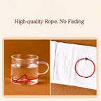 925 Sterling Silver Lucky Golden Bead Braided String Bracelet Anklet