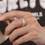 Vintage Auspicious Clouds Pattern Luck Ring