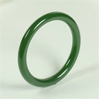 Cyan Jade Longevity Blessing Bangle Bracelet