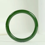 Cyan Jade Longevity Blessing Bangle Bracelet