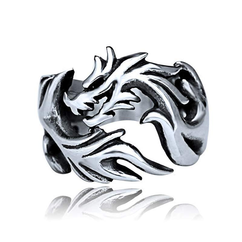 Dragon Pattern Protection Strength Adjustable Ring