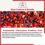 Year of the Rabbit Red Agate Jade Bunny Confidence String Bracelet
