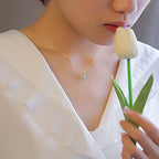 Lucky Bead Jade Prosperity Chain Necklace Pendant
