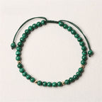 4mm Natural Malachite Protection Calmness String Bracelet