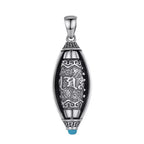 Tibet Om Mani Padme Hum Protection Necklace Rotatable Pendant
