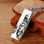 Tathagata Buddha Strength Protection Amulet Lucky Vintage Style Pendant Necklace