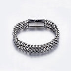 Fish Scale Magnetic Buckle Titanium Steel Balance Bracelet Bangle