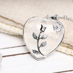 Natural Healing Crystals Heart Pendant Necklaces