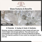 Natural Quartz Crystal Tree Of Life Healing Energy Necklace Pendant