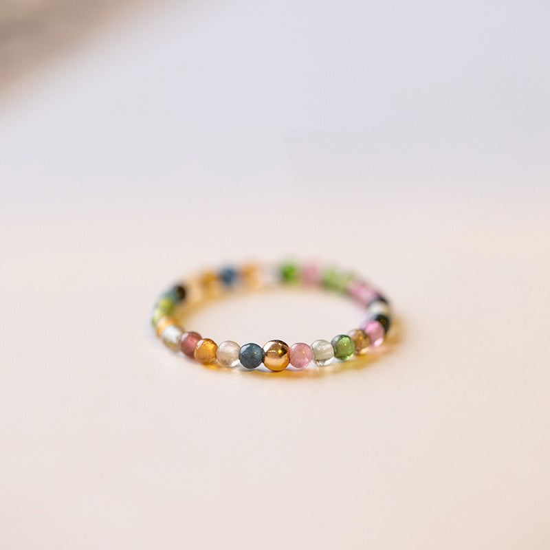 Natural Tourmaline Positive Love Ring