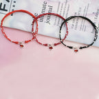 Love Heart Infinity Symbol Braided String Anklet