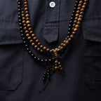108 Mala Beads Bracelet Prayer Meditation Sandalwood Elastic